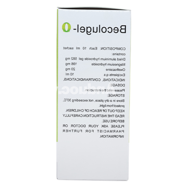 Hỗn dịch uống Becolugel-O giảm đau do viêm loét dạ dày, tá tràng (20 gói x 10ml)