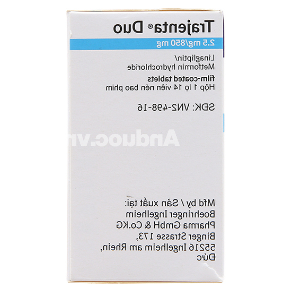 Trajenta Duo 2.5mg/850mg trị đái tháo đường lọ 14 viên