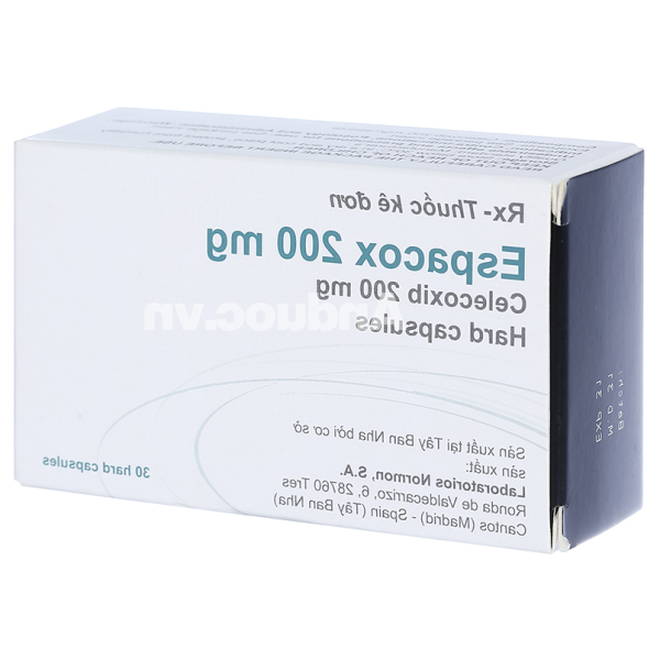 Espacox 200mg giảm đau, kháng viêm xương khớp (3 vỉ x 10 viên)