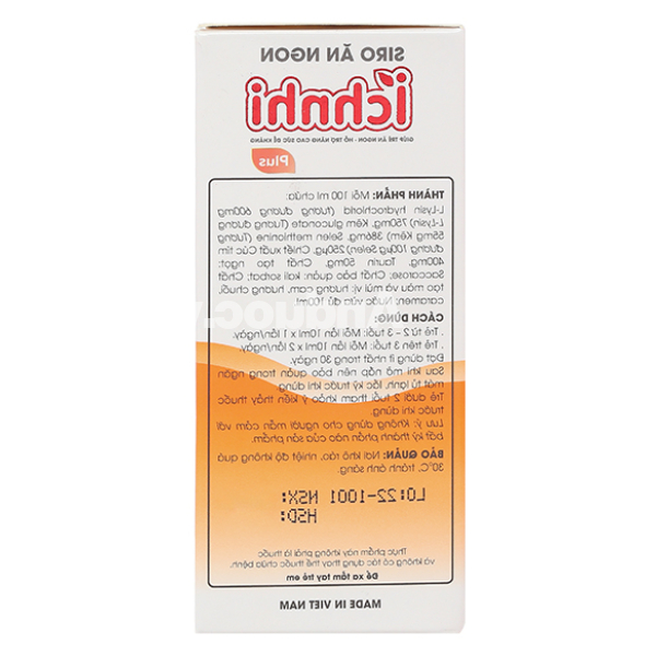 Siro Ăn Ngon Ích Nhi tăng hấp thu & sức đề kháng cho bé chai 100ml