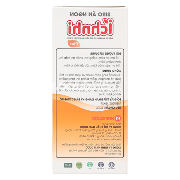 Siro Ăn Ngon Ích Nhi tăng hấp thu & sức đề kháng cho bé chai 100ml