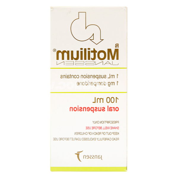 Hỗn dịch Motilium trị triệu chứng nôn và buồn nôn chai 100ml