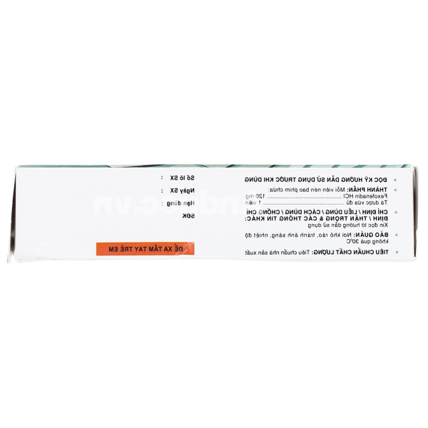 Xonatrix-120 giúp giảm các triệu chứng viêm mũi dị ứng theo mùa (3 vỉ x 10 viên)