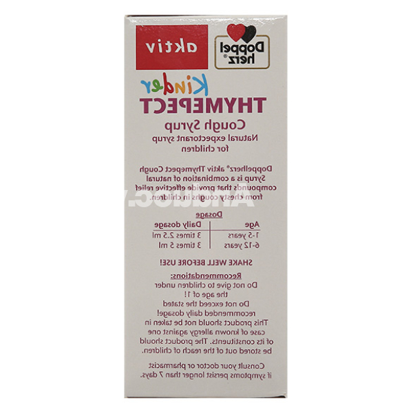 Siro Doppelherz Aktiv Kinder Thymepect hỗ trợ giảm ho chai 100ml