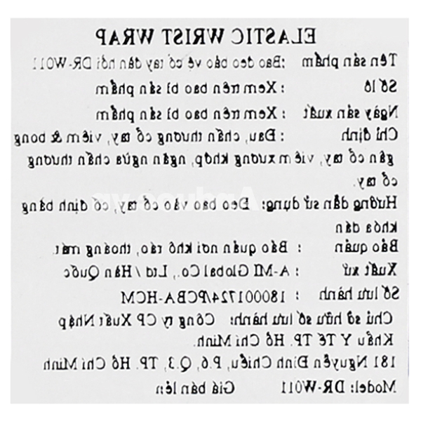 Bao đeo cổ tay đàn hồi Dr. Med DR-W011 size S