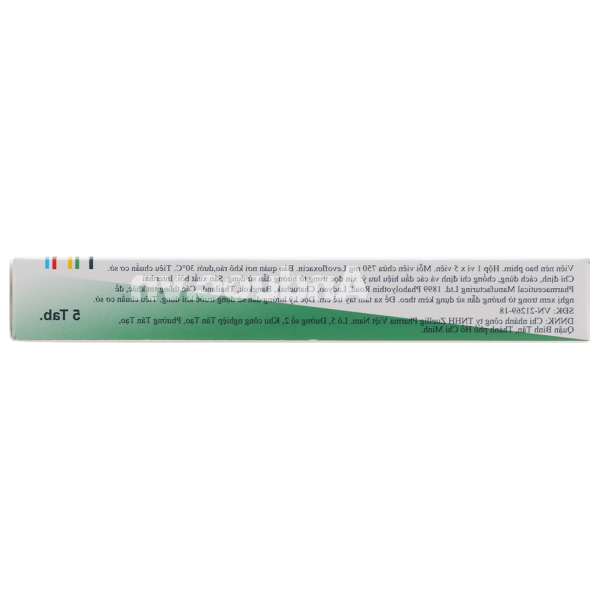 Cravit Tab 750 trị nhiễm khuẩn (1 vỉ x 5 viên)