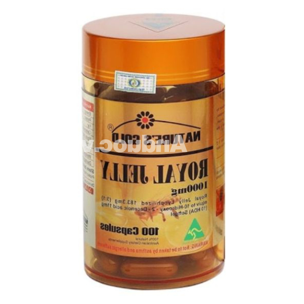 Nature's Gold Royal Jelly 1000mg làm đẹp da, ngừa lão hóa hộp 100 viên