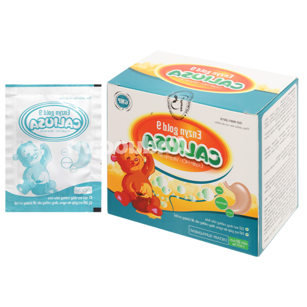 Enzyn Gold 9 Cali USA giúp ăn ngon, hỗ trợ tiêu hóa hộp 20 gói x 3g