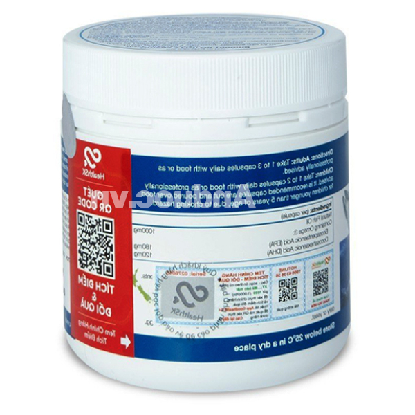 Dầu cá Goodhealth Omega 3 Fish Oil 1000mg bổ mắt, tốt cho tim mạch chai 150 viên