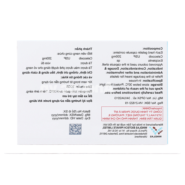 Locobile 200mg trị thoái hóa khớp, viêm khớp dạng thấp (3 vỉ x 10 viên)