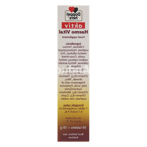 Doppelherz Aktiv Haemo Vital bổ sung sắt hộp 30 viên