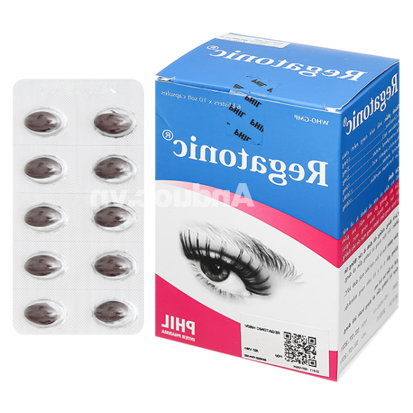 Regatonic hỗ trợ điều trị một số bệnh lý về mắt, cải thiện thị lực (6 vỉ x 10 viên)