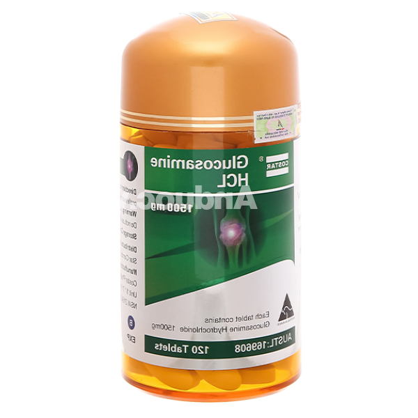 Costar Glucosamine HCL 1500mg bổ sung dưỡng chất cho khớp chai 120 viên