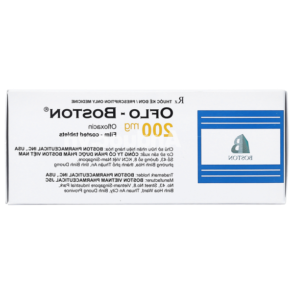 Oflo - Boston 200mg trị nhiễm khuẩn (10 vỉ x 10 viên)