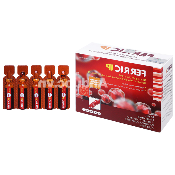 Dung dịch Ferric IP bổ sung sắt, hỗ trợ tạo máu hộp 20 ống x 5ml