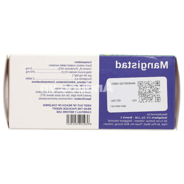 Mangistad trị thiếu magie, giảm lo âu (5 vỉ x 10 viên)