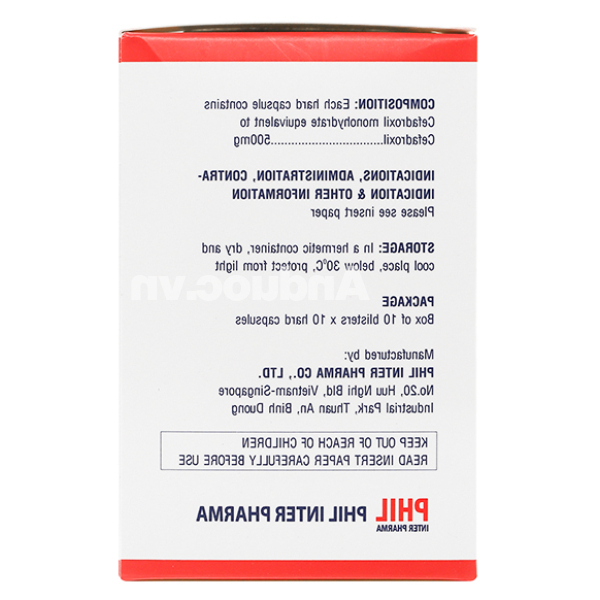 Kecefcin 500mg trị nhiễm khuẩn (10 vỉ x 10 viên)