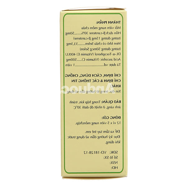 Colaf bổ sung vitamin, ngừa rối loạn thị giác (12 vỉ x 5 viên)