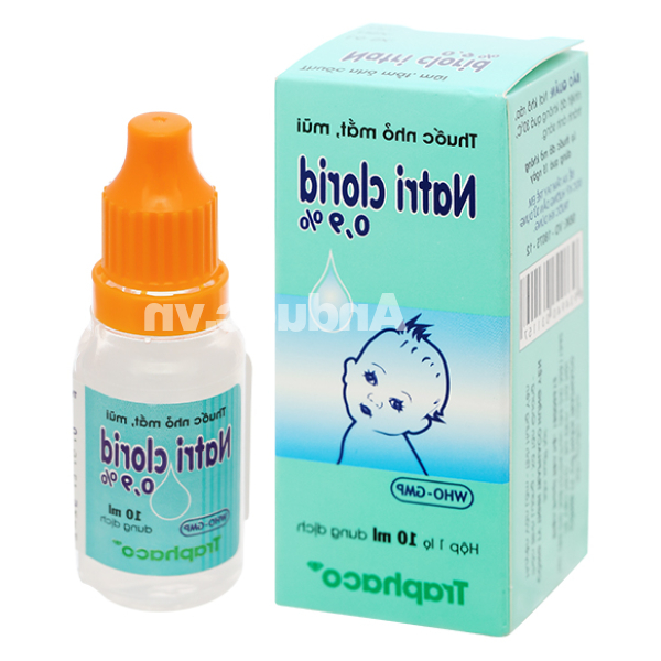Dung dịch Natri Clorid Traphaco 0,9% vệ sinh mắt, mũi chai 10ml