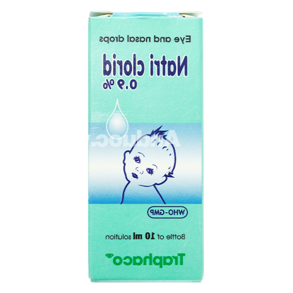 Dung dịch Natri Clorid Traphaco 0,9% vệ sinh mắt, mũi chai 10ml
