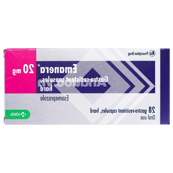 Emanera 20mg trị viêm loét thực quản do trào ngược (4 vỉ x 7 viên)