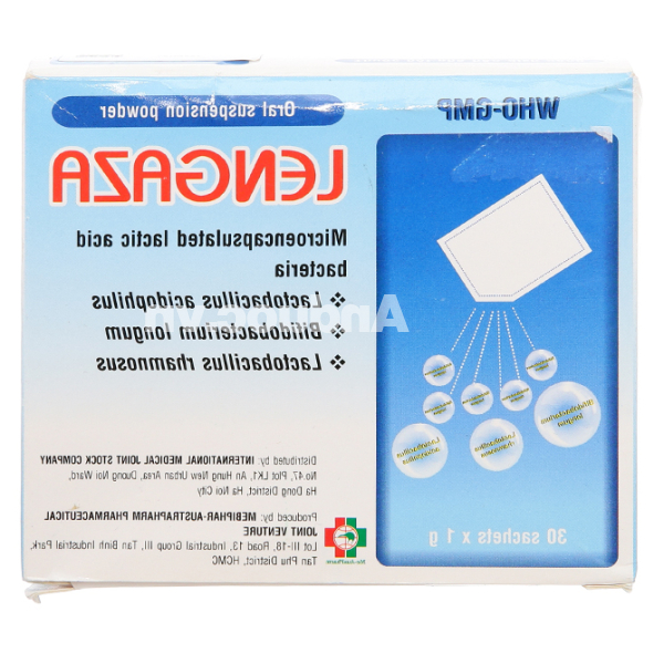 Bột pha hỗn dịch Lengaza bổ sung lợi khuẩn đường tiêu hóa (30 gói x 1g)