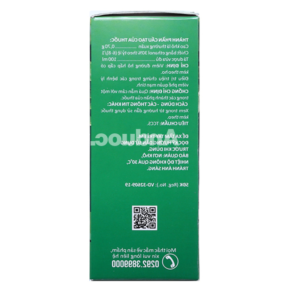 Siro Cozz Ivy trị viêm đường hô hấp chai 100ml