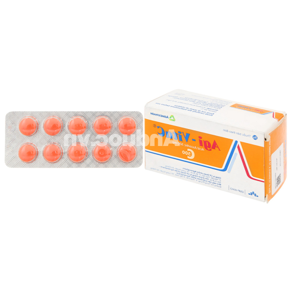 Agi-Vita C 500mg phòng và trị bệnh do thiếu vitamin C (10 vỉ x 10 viên)