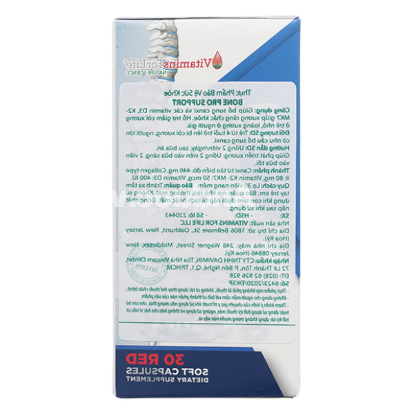 Bone Pro Support bổ sung canxi, giúp chắc xương hộp 30 viên