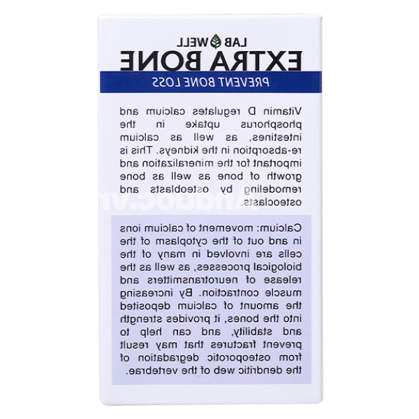 Lab Well Extra Bone bổ sung canxi và vitamin cho xương hộp 60 viên