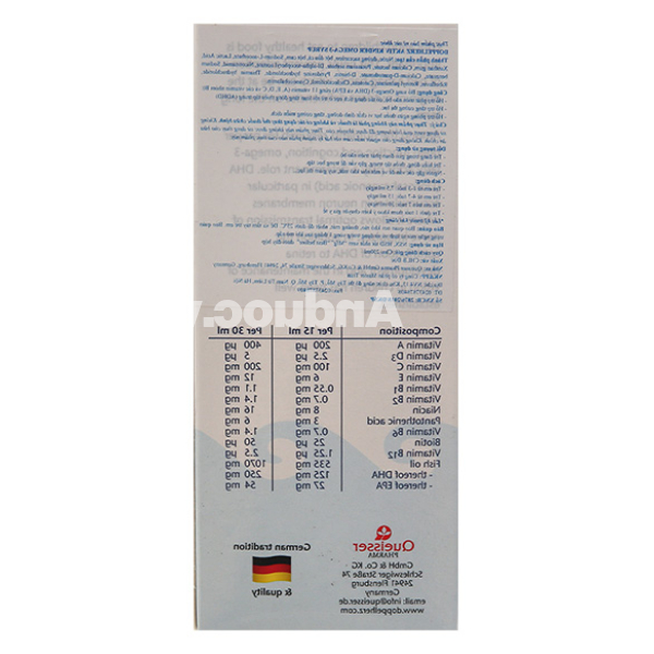 Doppelherz Kinder Omega-3 Syrup tăng cường thị lực chai 250ml