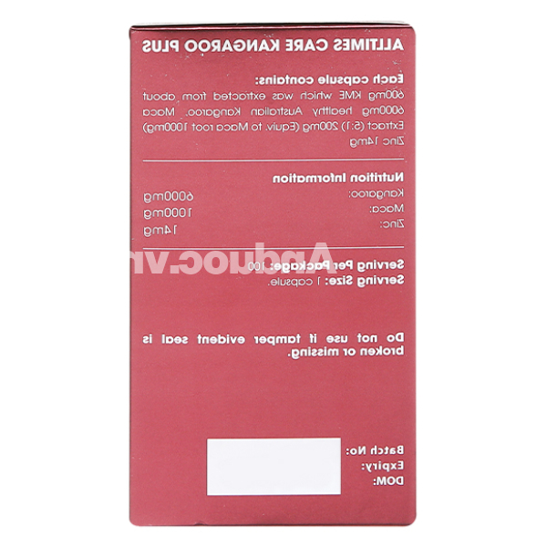 Alltimes Care Kangaroo 6000mg Plus tăng cường sinh lý nam hộp 100 viên