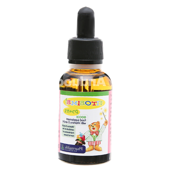 Siro Fitobimbi D3+K2 hỗ trợ hấp thu canxi cho bé chai 30ml