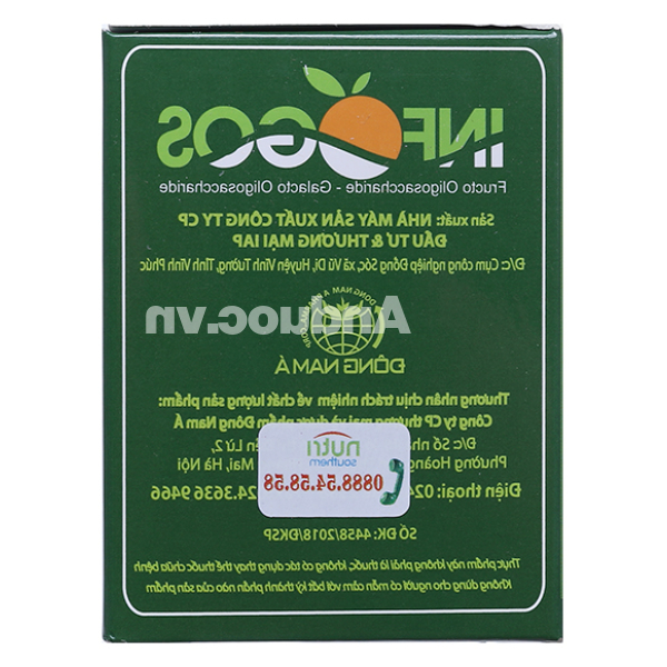 Bột chất xơ hoà tan Infogos hỗ trợ giảm táo bón hộp 30 gói x 3g