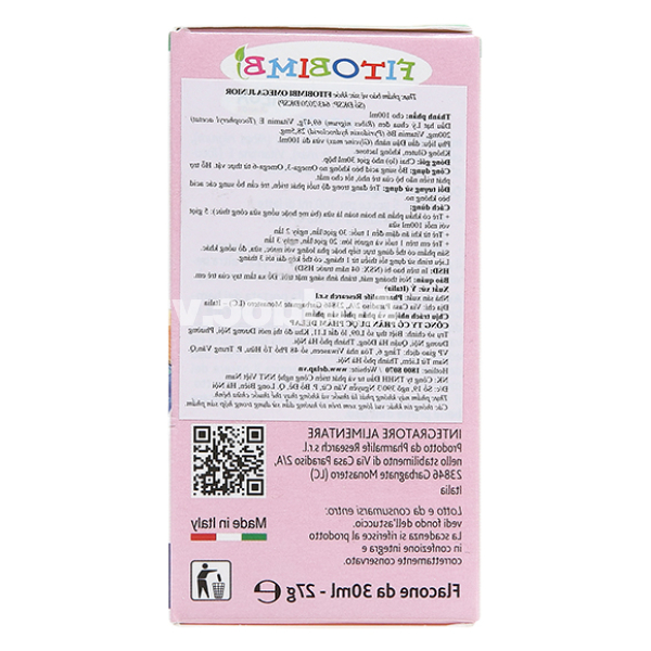 Siro Fitobimbi Omega junior giúp phát triển não bộ & mắt cho bé chai 30ml