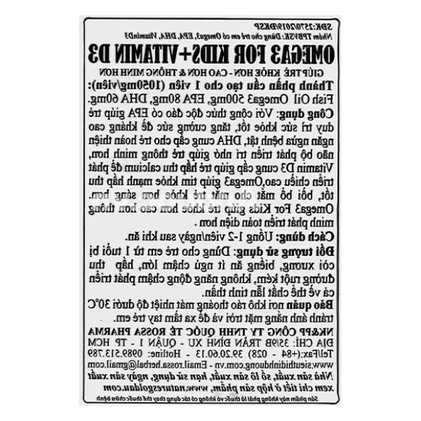 Dầu cá Nature's Gold Omega 3 cho bé khỏe, cao, thông minh hơn chai 125 viên