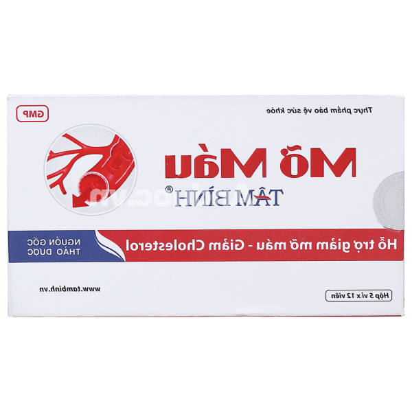 Mỡ máu Tâm Bình hỗ trợ giảm cholesterol hộp 60 viên