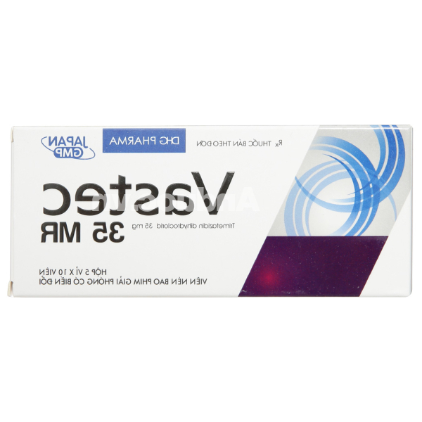 Vastec 35 MR trị đau thắt ngực (5 vỉ x 10 viên)