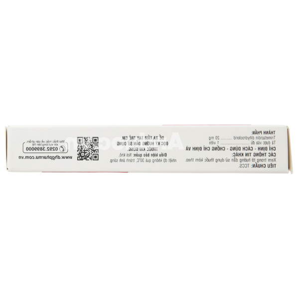 Vastec 20mg hỗ trợ trị đau thắt ngực (2 vỉ x 30 viên)
