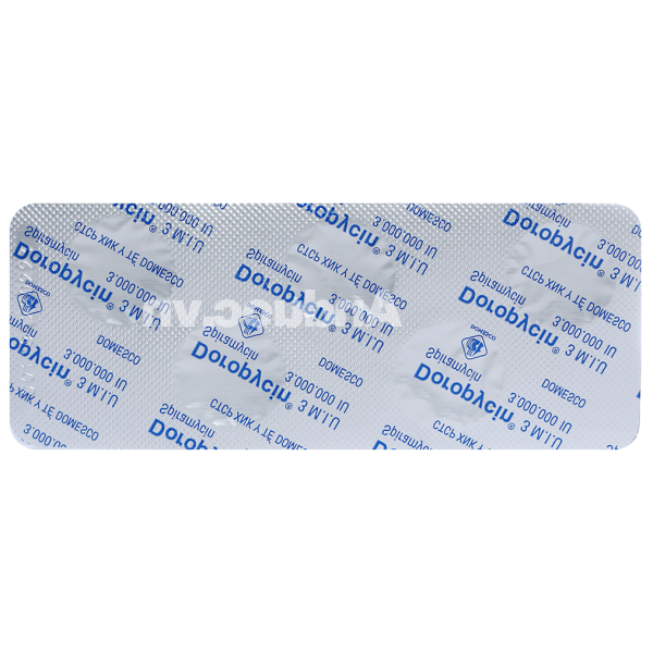 Doropycin 3 M.I.U trị nhiễm khuẩn (2 vỉ x 5 viên)