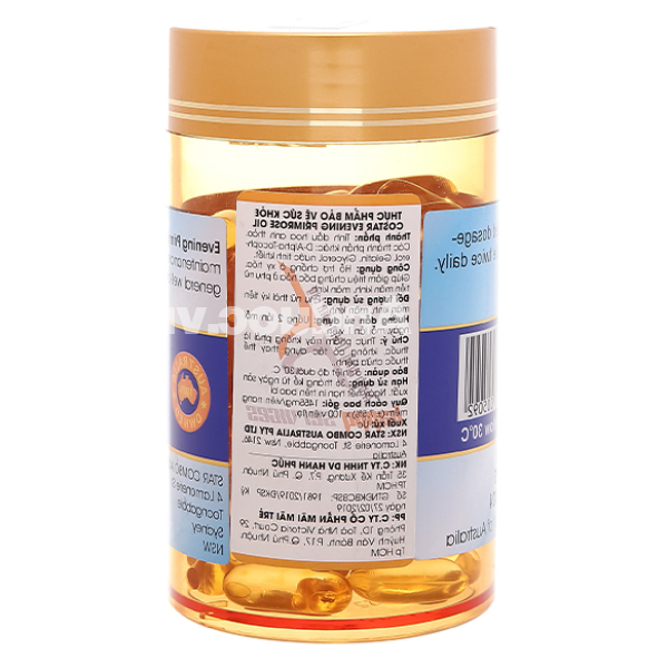 Costar Evening Primrose Oil hỗ trợ giảm triệu chứng tiền mãn kinh chai 100 viên