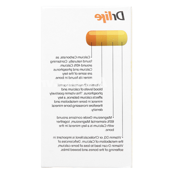 Drlife Bone Builder bổ sung canxi, ngừa loãng xương hộp 60 viên