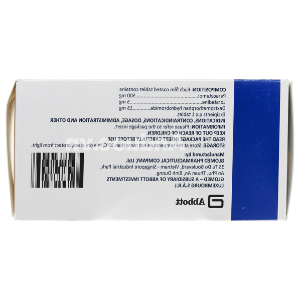 Glotadol Cold trị cảm cúm, cảm lạnh (10 vỉ x 10 viên)