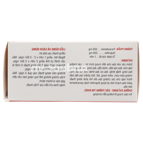 Hapacol Pain giảm đau, hạ sốt từ nhẹ đến trung bình (10 vỉ x 10 viên)