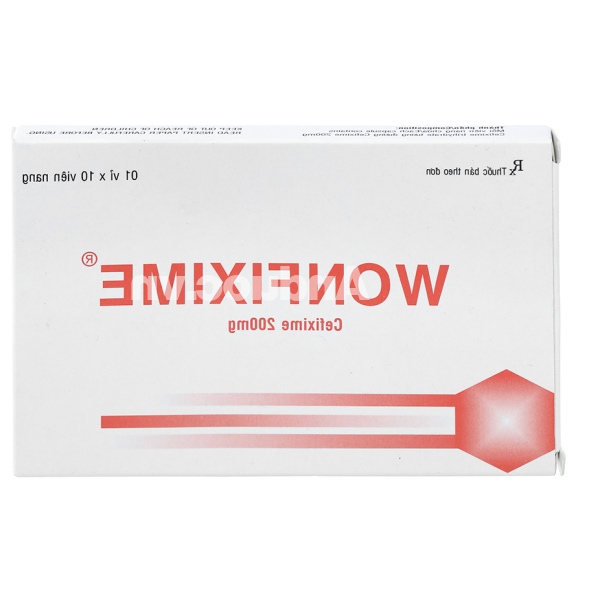 Wonfixime 200mg trị nhiễm khuẩn (1 vỉ x 10 viên)