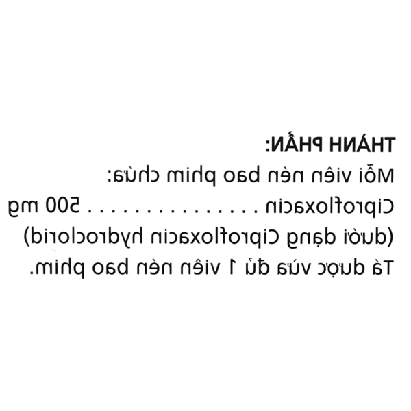 Ciprofloxacin 500mg Imexpharm trị nhiễm khuẩn (2 vỉ x 10 viên)