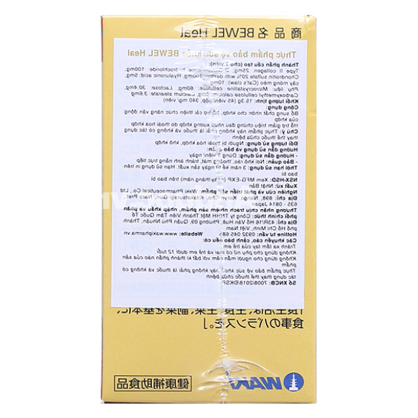 Bewel Heal bổ sung chất nhờn cho khớp, giảm đau khớp hộp 40 viên