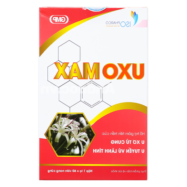 IsoPharco Uxomax hỗ trợ u xơ tử cung, tuyến tiền liệt hộp 60 viên