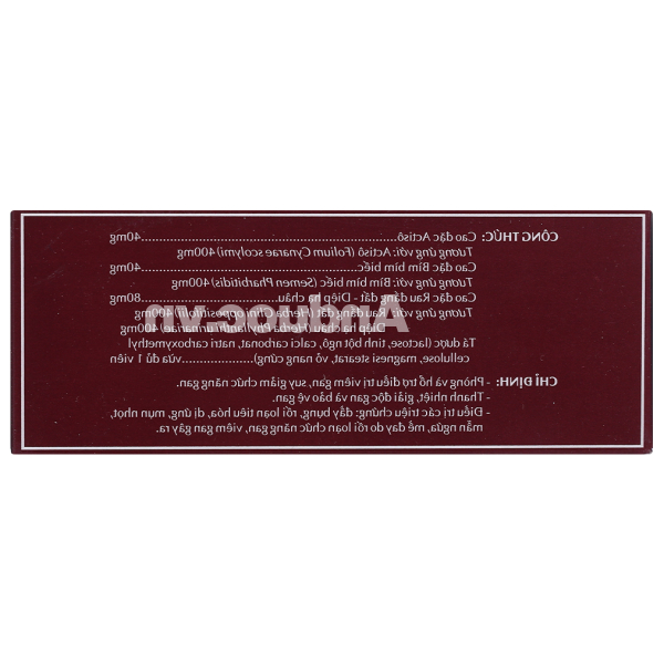 Liverbil phòng và hỗ trợ trị viêm gan, suy giảm chức năng gan (5 vỉ x 10 viên)