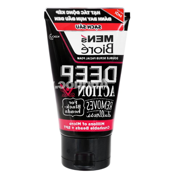 Sữa rửa mặt Men's Bioré Deep Action sạch sâu tuýp 100g